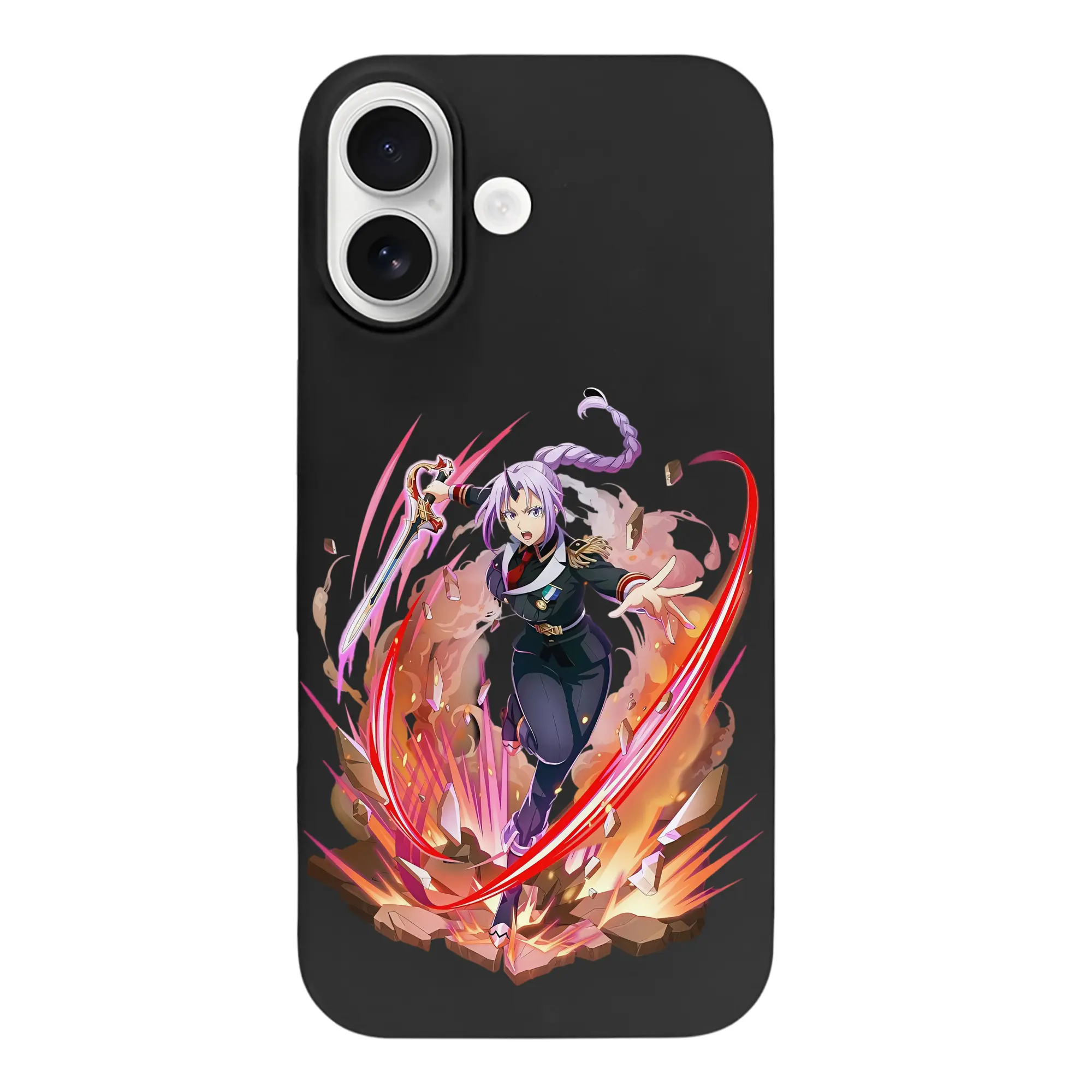 転生したらスライムだった件 グッズ,シオン - iPhone 17 シリーズ シリコンケース 薄型 耐衝撃 指紋防止 ソフトタッチカバー 精密フィット 傷防止 保護ケース iPhone 17/17 Air/17 Pro/17 Pro Max 対応